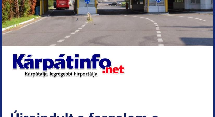 Újraindult a forgalom a záhonyi magyar-ukrán határátkelőhelyen