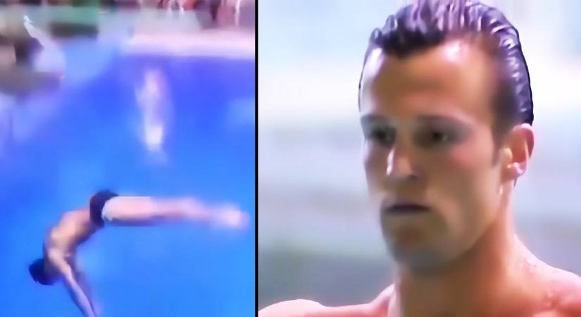 Felismered a képen látható műugró olimpikont? A sportot abbahagyva, 57 évesen vérbeli akciósztár lett