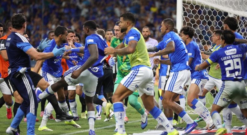 TOP 5 – Soha nem látott káosz Brazíliában: 23 játékost állítottak ki a tömegverekedés után