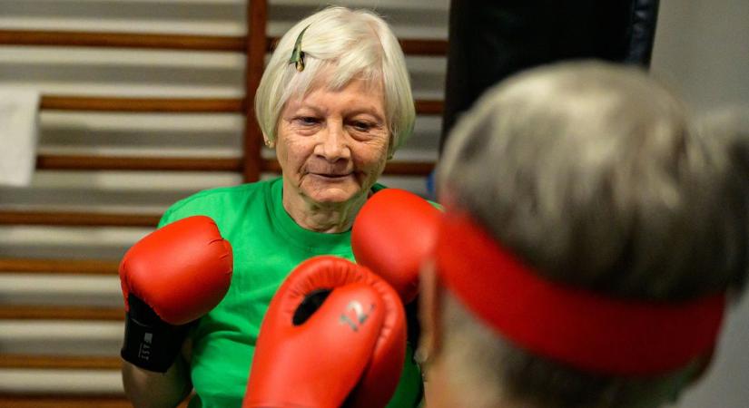 Bokszkesztyűt húznak és kőkemény edzésen vesznek részt: így zajlik egy szenior bokszedzés Szegeden