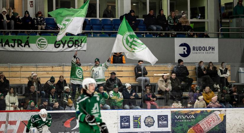 Erődemonstrációval jutott elődöntőbe a győri hokicsapat