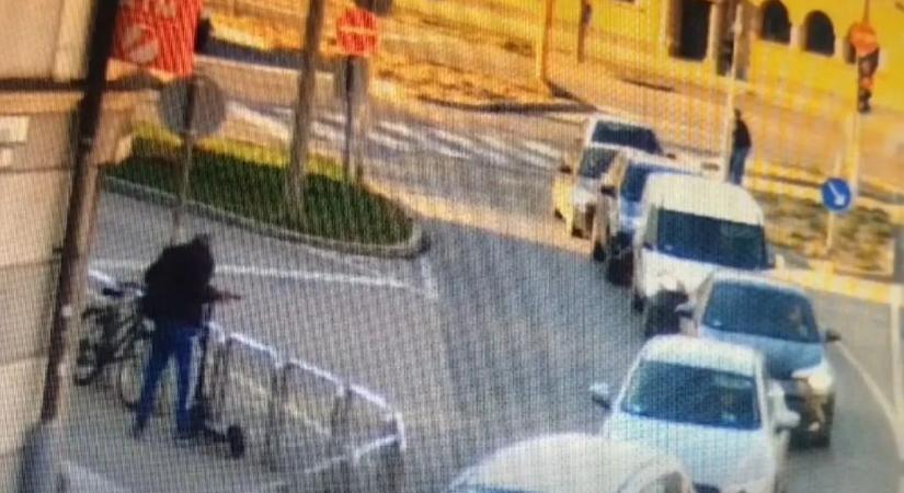 Ilyen idióta módszerrel sem akartak még ellopni egy elektromos rollert – videó