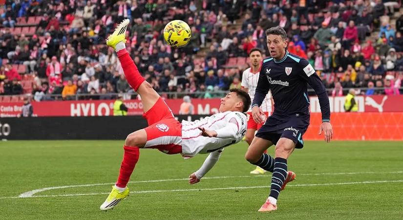 Echeverri ollózós gólpasszt adott, majd maga is betalált – a Girona legyőzte a Bilbaót