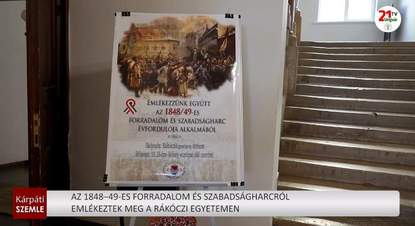 Az 1848–49-es forradalom és szabadságharcról emlékeztek meg a Rákóczi egyetemen (videó)