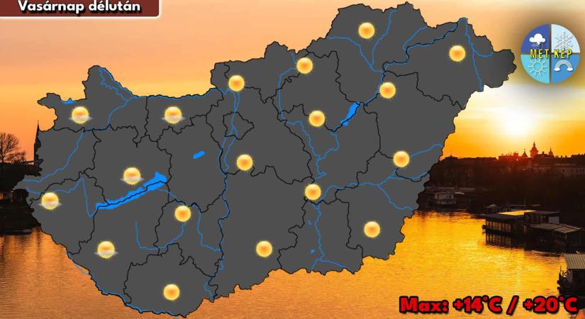 Nemzeti ünnepünkön is kellemesen meleg tavaszi időre számíthatunk