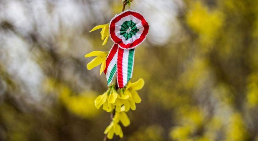 Sok napsütés március 15-én, nemzeti ünnepünk napján
