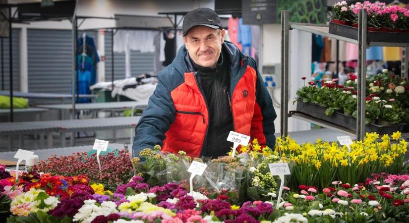 Három generáció óta kertészkedik a szombathelyi piacon Kummer Miklós