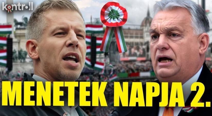 ÉLŐ KÖZVETÍTÉS a Nemzeti Menetről és a Békemenetről