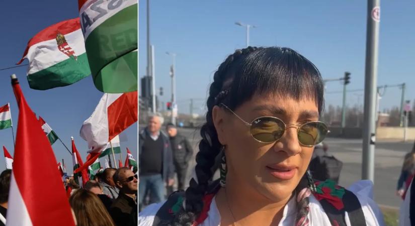 Tóth Gabi is jelen van a budapesti Békemeneten: A magyaroknak itt a helye