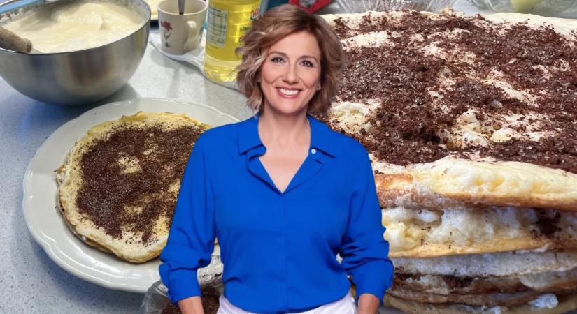 Barabás Évi családi receptje: csúsztatott palacsinta