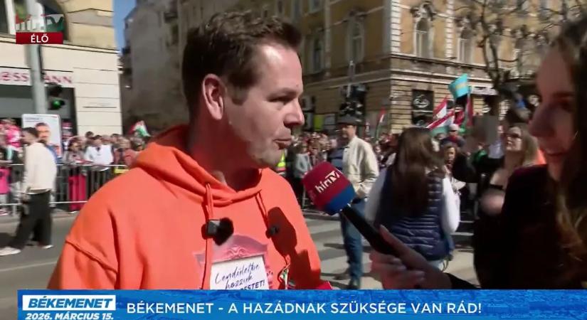 Németh Balázs a Békemeneten: Sorsdöntő választás előtt áll az ország