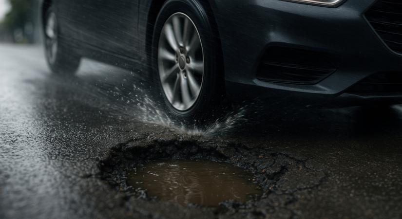 Ennyibe kerülhet a hazai autósoknak a kátyúba hajtás