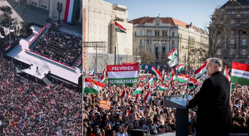 Orbán Viktor a Kossuth téren: "Soha sem fogjuk megengedni, hogy Magyarországot gyűlölet és düh kormányozza!"