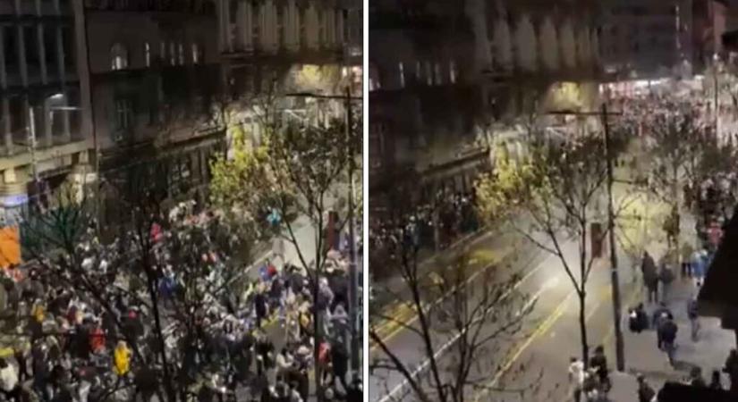 “A hatalmas tömeg sikítva rohant felénk”