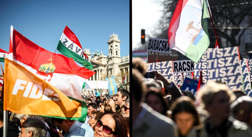 A menet vége még a Deák téren, de a Hősök tere már megtelt
