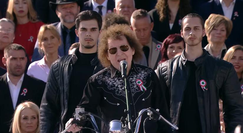 Demjén Ferenc óriásit énekelt a Békemenetet