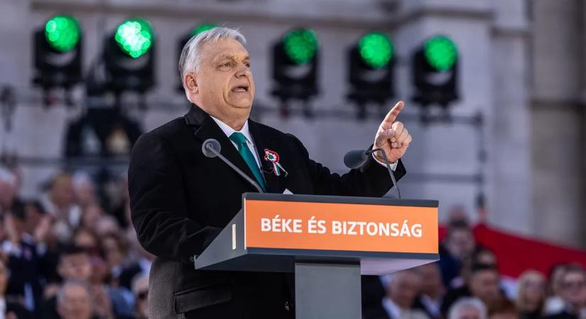 Orbán Viktor a Békemeneten: "Április 12-én választani kell, ki alakítson kormányt; én vagy Zelenszkij"
