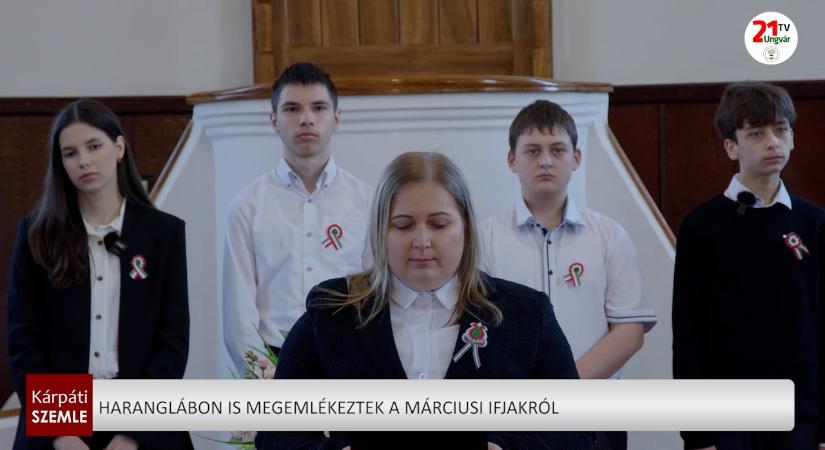 Haranglábon is megemlékeztek a márciusi ifjakról (videó)