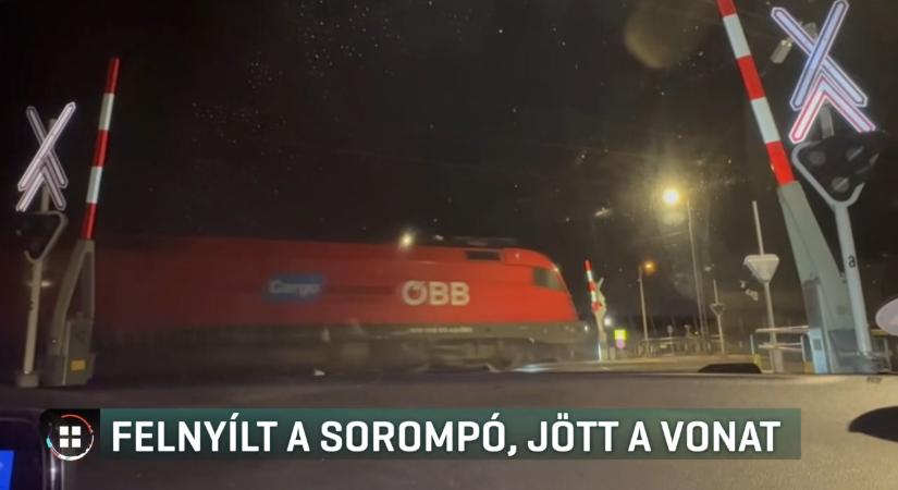 Felnyílt a sorompó, majd jött a vonat – veszélyes hiba a Budapest–Belgrád-vasútvonalon