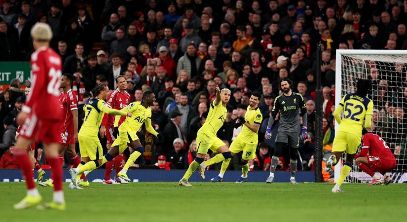 Szoboszlai remek gólt szerzett, de a Tottenham „kiénekelte a sajtot” a Pool szájából