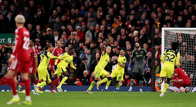 PL: Szoboszlai góljával sokáig vezetett a Liverpool, de végül nem tudták legyőzni a Tottenhamet! – videóval