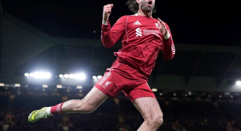 Szoboszlai Dominik újabb bombagólt lőtt, de a Liverpool győzelme az utolsó pillanatban mégis elúszott