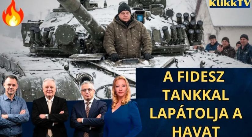 A Fidesz harckocsikkal megy havat lapátolni