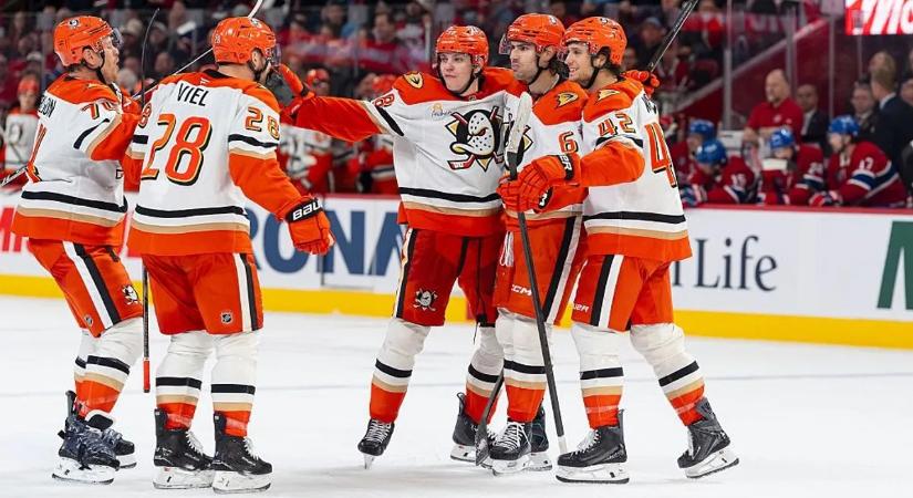 Fordulatos meccsen nyert Montréalban a Ducks, nagy verést kapott a címvédő Panthers az NHL-ben