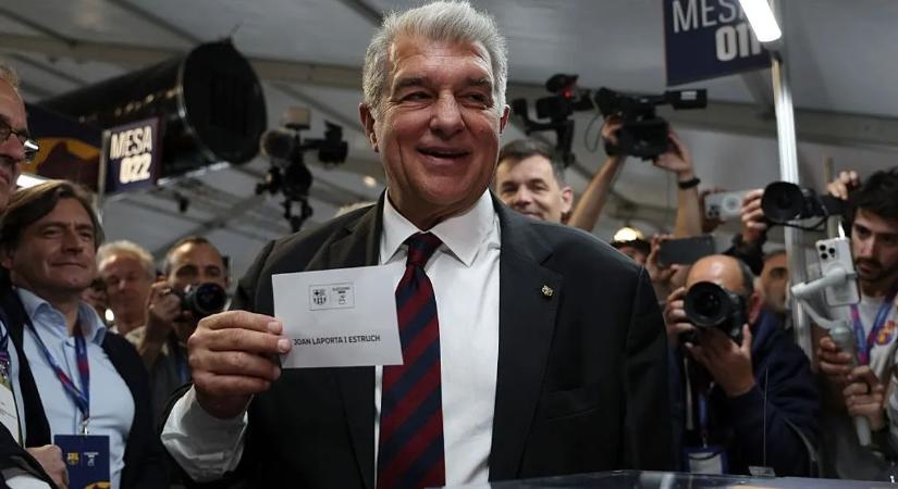 Joan Laporta marad a Barcelona elnöke – hivatalos