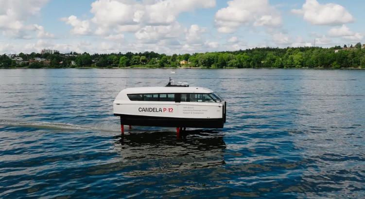 Repülő elektromos komp szeli Stockholm vizét