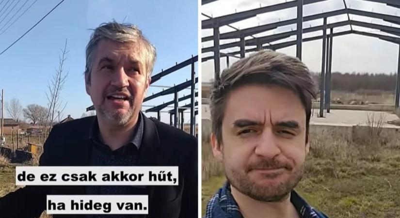 Hadházy Ákos és Tompos Márton egyszerre talált rá egy félbehagyott faluszéli hűtőházra, amire százmilliót költöttek