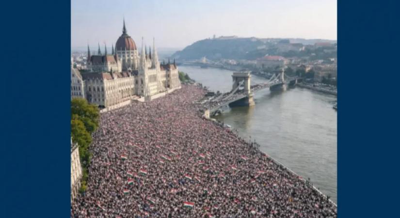 Az egyik megyei lapnál kiszélesítették a rakpartot és átrakták a Lánchídat is, hogy elférjen a Békemenet