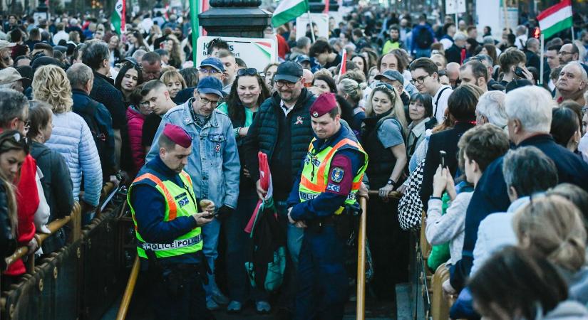 Válaszolt a BRFK, 32 embert igazoltattak a március 15-i gyűléseken