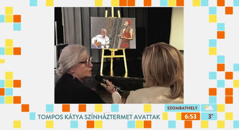 Megható emlékezés: Tompos Kátya nevét színházterem viseli