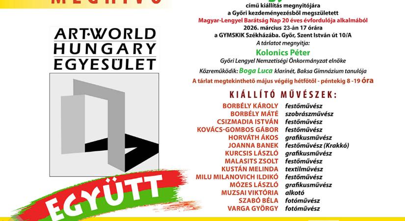Együtt” – művészeti kiállítás nyílik Győrben