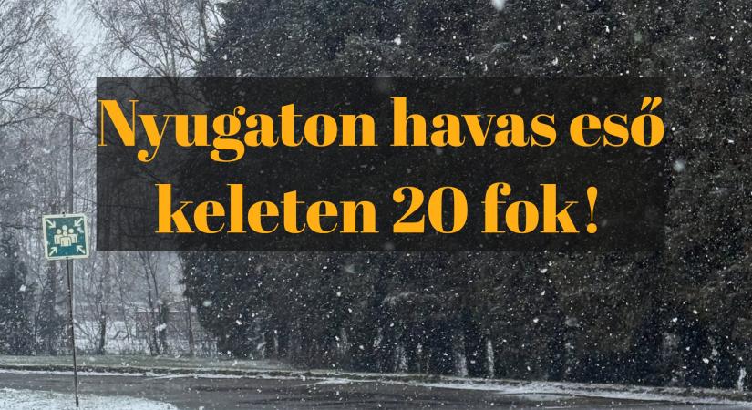 A Kendig-csúcson havas eső esik!