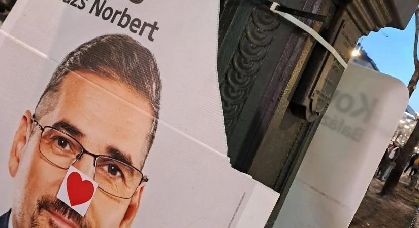 Tiszások rongálták meg a Fidesz plakátjait – Videó