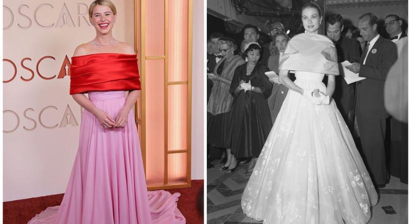 Oscar 2026: a frissen díjazott Jessie Buckley megidézte Grace Kellyt a ruhaválasztásával
