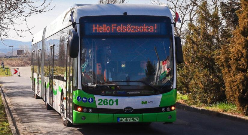 Elektromos buszok közlekednek majd Felsőzsolcára is