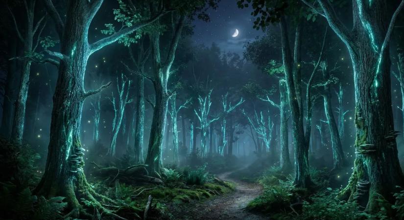 Túlvilági fényeket észleltek az erdőben: világítani kezdtek a fák