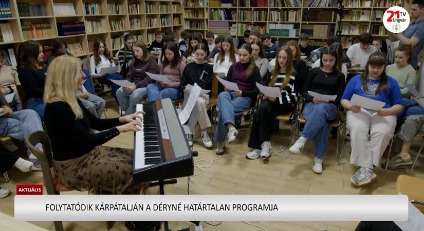 Aktuális (2026.03.16) - Folytatódik Kárpátalján a Déryné Határtalan Programja (videó)