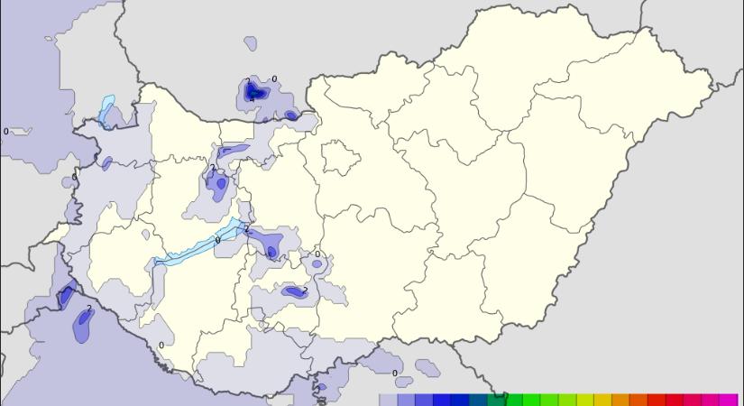 Térképen mutatjuk, kedden hol lesznek záporok, óráról órára
