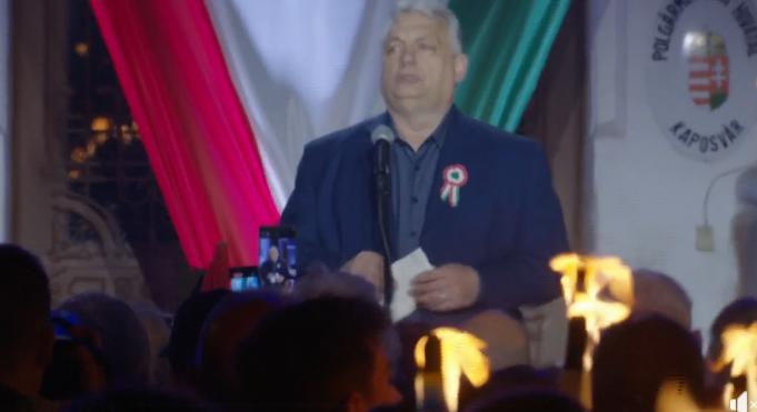 Több tízezres menekülttáborral riogatta Orbán a kaposváriakat