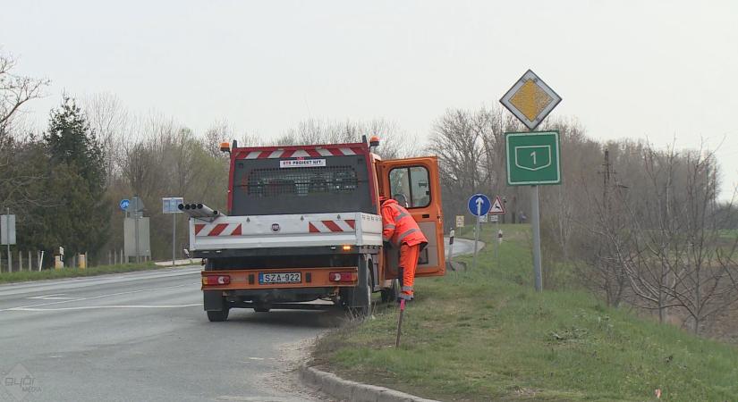 Jelzőlámpás csomópont épül az 1-es főúton