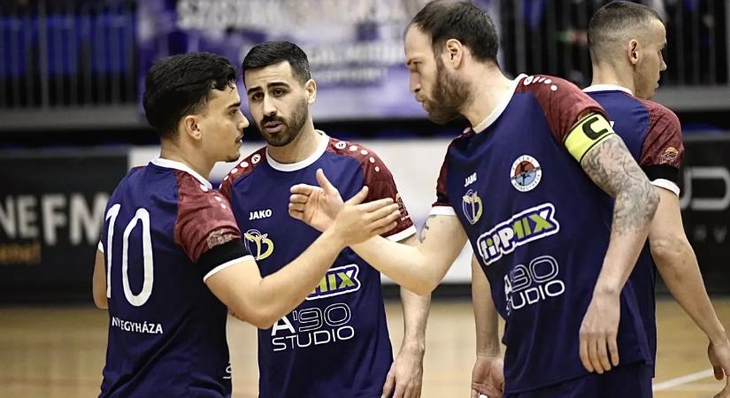 A Nyíregyháza hat gólt vágott az alapszakaszgyőztes Veszprémnek a futsal NB I-ben