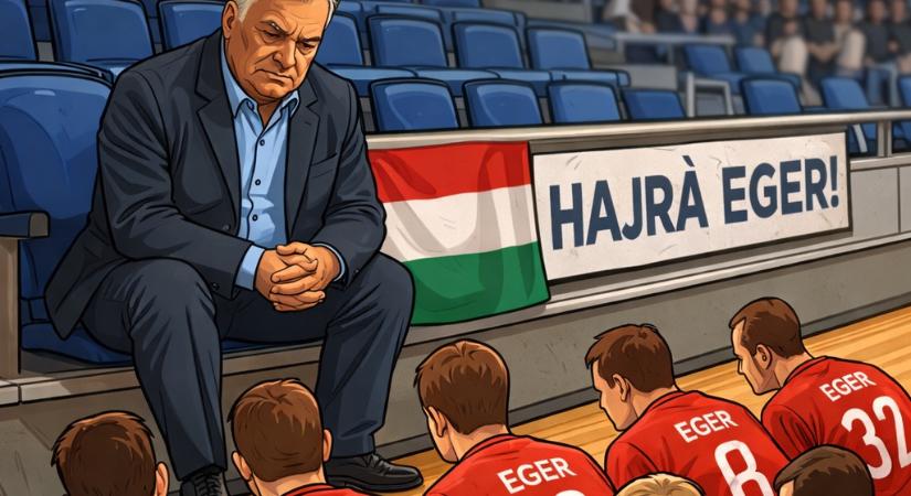 Már az egri kézilabdacsapatot is kirendelték Orbán Viktor elé a Dobó térre
