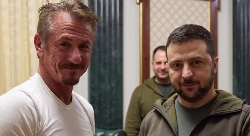 Kiderült, mit csinált Sean Penn az Oscar-gála helyett: Zelenszkijjel találkozott