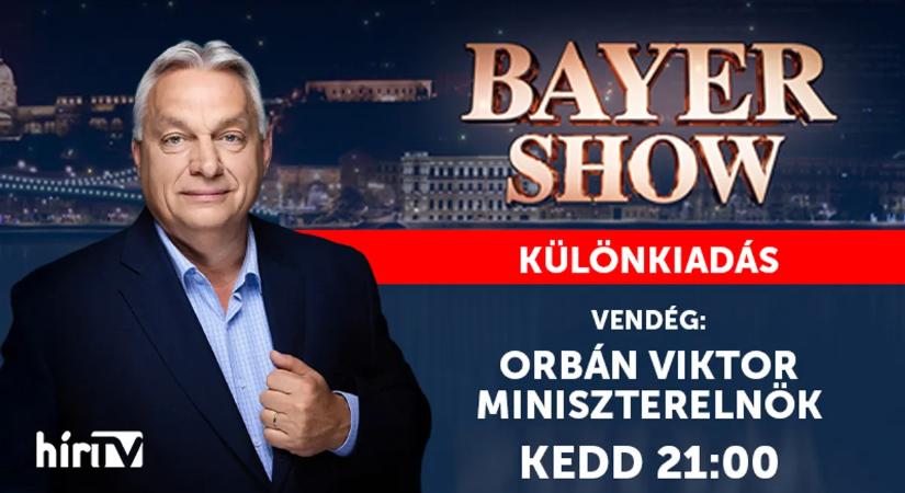 Orbán Viktor a Bayer show rendkívüli kiadásában