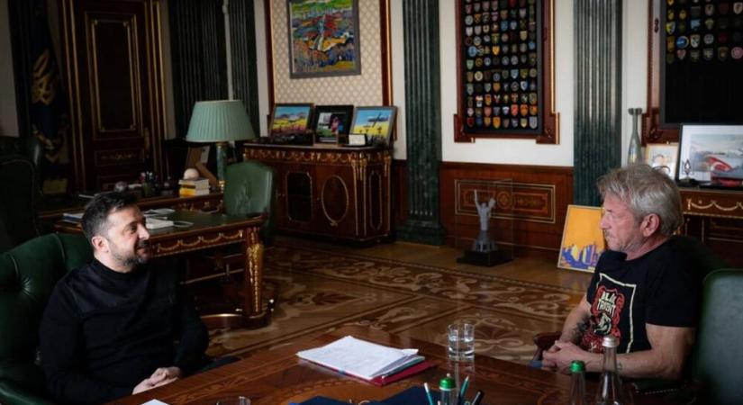 Az Oscar-gála helyett Zelenszkijhez utazott Sean Penn, a háromszoros díjtulaj