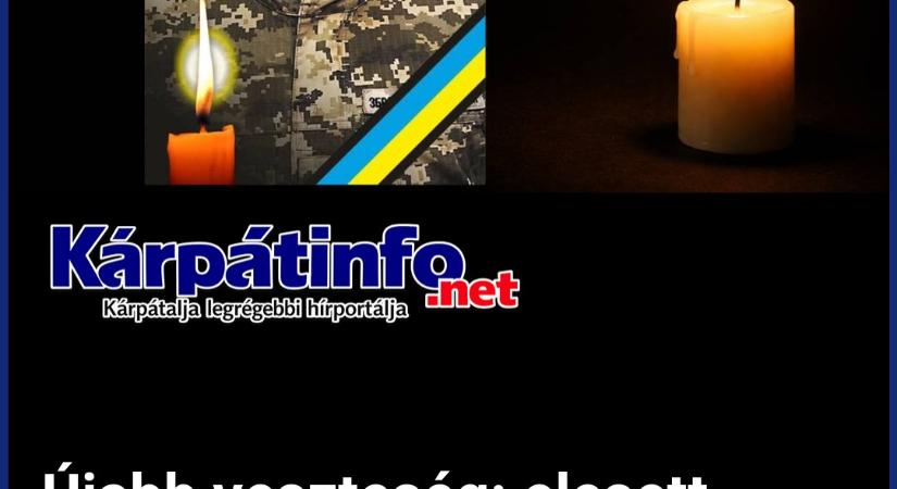 Újabb veszteség: elesett Babják Olekszandr kárpátaljai katona